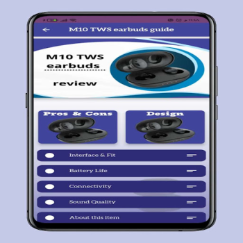 Herunterladen M10 TWS earbuds smart help Werkzeuge für Android Bildschirmfoto 4