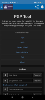 Herunterladen Pgp Encrypter Werkzeuge für Android Bildschirmfoto 5