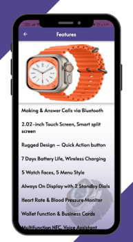 Herunterladen Smart Watch S8 Ultra Guide Werkzeuge für Android Bildschirmfoto 4