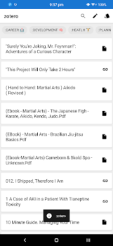 Herunterladen BibTex Manager Arbeit für Android Bildschirmfoto 2