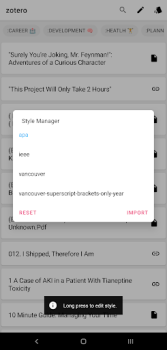 Herunterladen BibTex Manager Arbeit für Android Bildschirmfoto 3