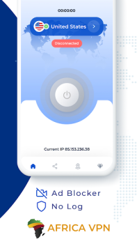Herunterladen Africa VPN - Get Africa IP Werkzeuge für Android Bildschirmfoto 2
