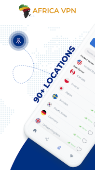 Herunterladen Africa VPN - Get Africa IP Werkzeuge für Android Bildschirmfoto 3