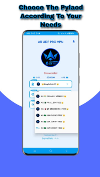 Herunterladen AR UDP PRO VPN Werkzeuge für Android Bildschirmfoto 3