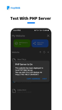 Herunterladen HopWeb: Edit & Run PHP/HTML Werkzeuge für Android Bildschirmfoto 6