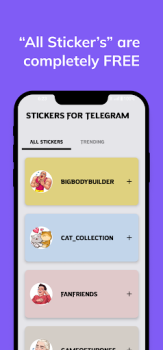 Herunterladen Stickers For Telegram Werkzeuge für Android Bildschirmfoto 3