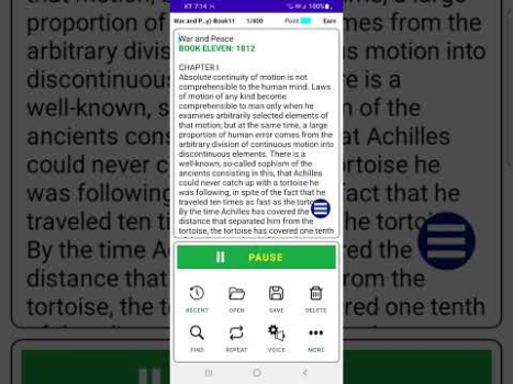 Herunterladen TTS Reader - Text zu Sprache Arbeit für Android Bildschirmfoto 8