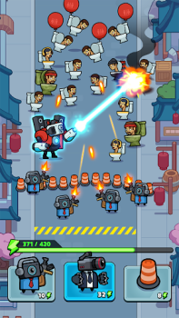 Herunterladen Alien Fight: Police vs Zombie Gelegentlich für Android Bildschirmfoto 2
