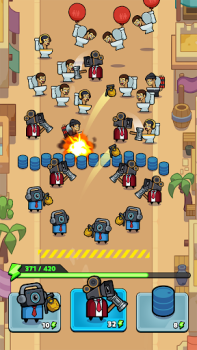 Herunterladen Alien Fight: Police vs Zombie Gelegentlich für Android Bildschirmfoto 5