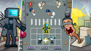 Herunterladen Merge War: Monster vs Cyberman Arkade für Android Bildschirmfoto 2