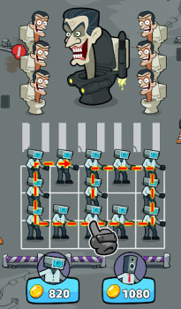 Herunterladen Merge War: Monster vs Cyberman Arkade für Android Bildschirmfoto 4