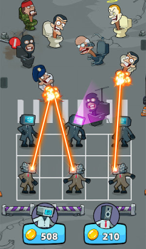 Herunterladen Merge War: Monster vs Cyberman Arkade für Android Bildschirmfoto 5