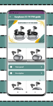 Herunterladen Earphones XY-70 TWS guide Nachrichten & Magazine für Android Bildschirmfoto 3