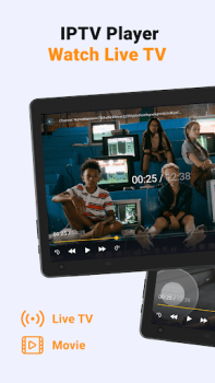 Herunterladen IPTV-Player: Live-TV Ansehen Video-Player und -Editoren für Android Bildschirmfoto 6