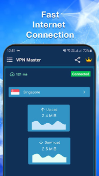 Herunterladen VPN Master - Fast Secure Proxy Werkzeuge für Android Bildschirmfoto 2