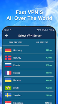 Herunterladen VPN Master - Fast Secure Proxy Werkzeuge für Android Bildschirmfoto 3