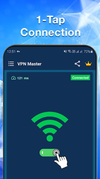 Herunterladen VPN Master - Fast Secure Proxy Werkzeuge für Android Bildschirmfoto 5
