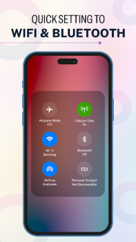 Herunterladen iOS 17 - Control Center App Personalisierung für Android Bildschirmfoto 3