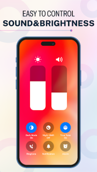 Herunterladen iOS 17 - Control Center App Personalisierung für Android Bildschirmfoto 4