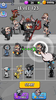 Herunterladen Toilet Monster Merge Games Arkade für Android Bildschirmfoto 4