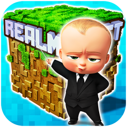 Logo RealmCraft 3D Mine Block World