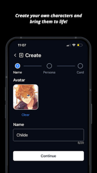 Herunterladen Charstar: AI Character Chat Unterhaltung für Android Bildschirmfoto 3