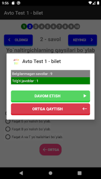 Herunterladen Avto Test 1000+ Autos & Transport für Android Bildschirmfoto 4
