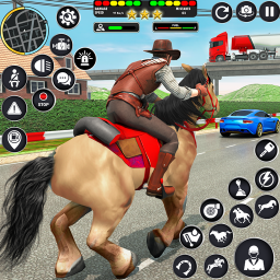 Logo Horse Racing Games Horse Rider