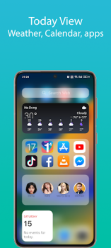 Herunterladen iOS 17 Launcher - Phone 15 Pro Personalisierung für Android Bildschirmfoto 5