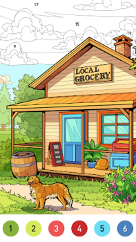 Herunterladen House Color by number game Brettspiele für Android Bildschirmfoto 2