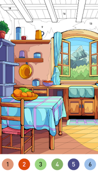Herunterladen House Color by number game Brettspiele für Android Bildschirmfoto 4