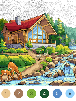 Herunterladen House Color by number game Brettspiele für Android Bildschirmfoto 6