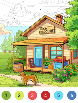 Herunterladen House Color by number game Brettspiele für Android Bildschirmfoto 7