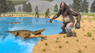 Herunterladen Angry Wild Gorilla Animal Game Abenteuer für Android Bildschirmfoto 2