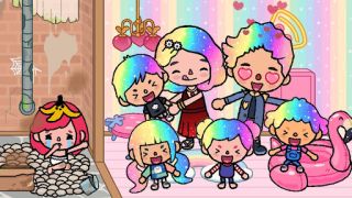 Herunterladen Toka Boka Rainbow Hair Girl Unterhaltung für Android Bildschirmfoto 2