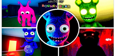 Herunterladen Maze Of Bouncy Bear scary game Abenteuer für Android Bildschirmfoto 4