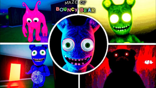 Herunterladen Maze Of Bouncy Bear scary game Abenteuer für Android Bildschirmfoto 7