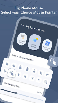 Herunterladen Big Phone Mouse - Big Cursor Werkzeuge für Android Bildschirmfoto 4