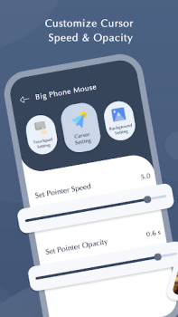 Herunterladen Big Phone Mouse - Big Cursor Werkzeuge für Android Bildschirmfoto 5