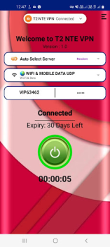Herunterladen T2 NTE VPN Werkzeuge für Android Bildschirmfoto 3