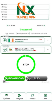 Herunterladen Nx Tunnel Vpn Werkzeuge für Android Bildschirmfoto 2