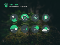 Herunterladen Klepon Wheel: Dark Icon Pack Personalisierung für Android Bildschirmfoto 4