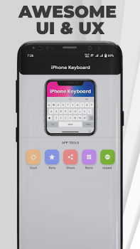 Herunterladen iPhone Keyboard Pro - iOS Personalisierung für Android Bildschirmfoto 7