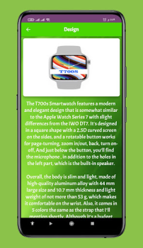 Herunterladen T700s Smart Watch guide Werkzeuge für Android Bildschirmfoto 4