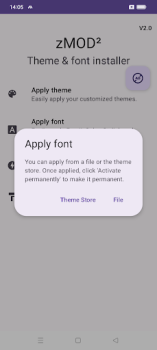 Herunterladen zMOD² - Theme & Font Installer Werkzeuge für Android Bildschirmfoto 3