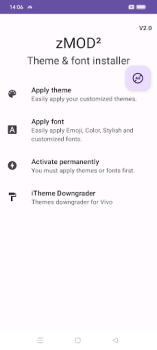 Herunterladen zMOD² - Theme & Font Installer Werkzeuge für Android Bildschirmfoto 5