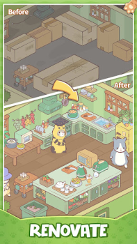 Herunterladen Cats Mansion: Idle Spiele Gelegentlich für Android Bildschirmfoto 2