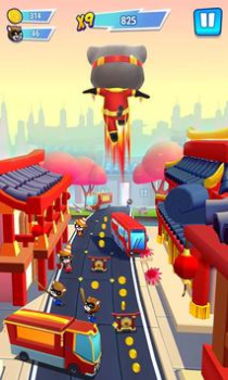 Herunterladen Talking Tom Hero Dash Aktion für Android Bildschirmfoto 2