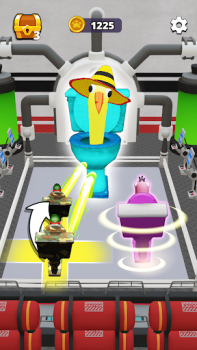 Herunterladen Skibidi toilet road fight Simulatoren für Android Bildschirmfoto 2
