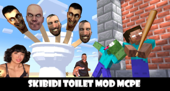 Herunterladen Skibidi Toilet Mod Minecraft Unterhaltung für Android Bildschirmfoto 4
